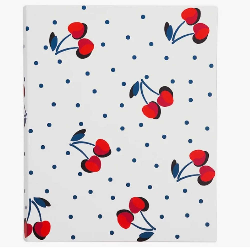NEW Kate Spade New York Cherry🍒 Small Concealed Spiral Notebook